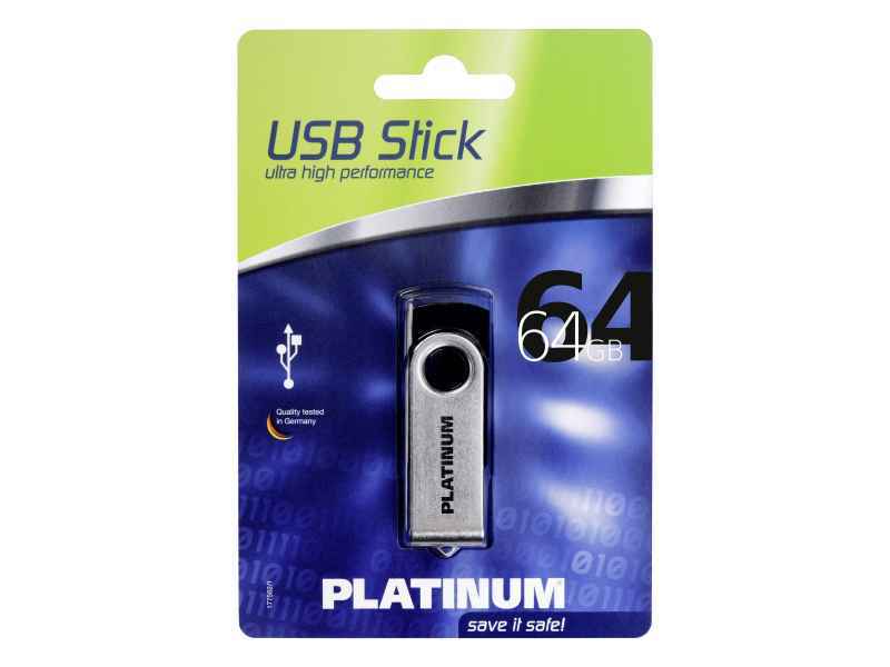 USB FlashDrive 64GB Platinum TWS 2.0