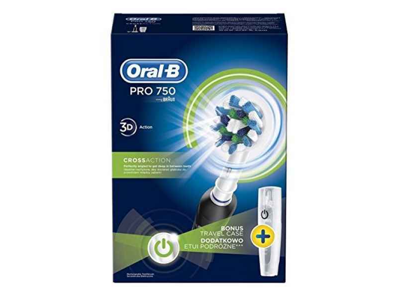 Oral-B Zahnbürste PRO 750 CrossAction Schwarz