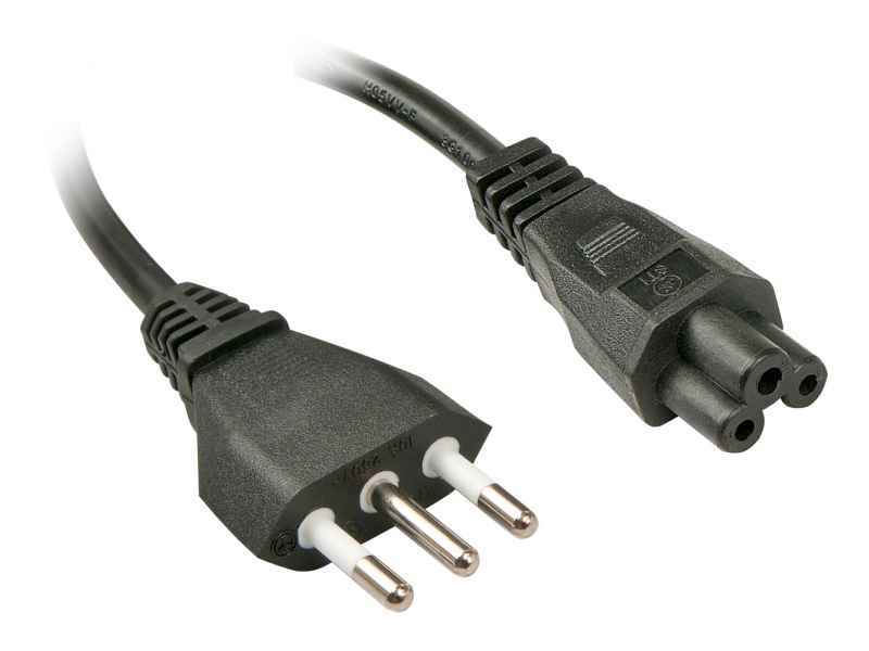 Italienisches Netzkabel fÃ¼r Notebooks, 2m IEC-320 C5 30408