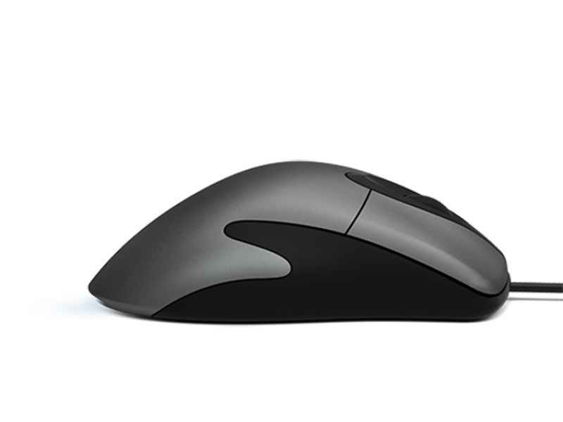 Microsoft Classic IntelliMouse Maus USB Optisch 3200 DPI rechts Schwarz Silber HDQ-00002