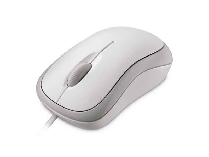 Microsoft Basic Optical Mouse for Business Maus USB Optisch 800 DPI Beidhändig Weiß 4YH-00008