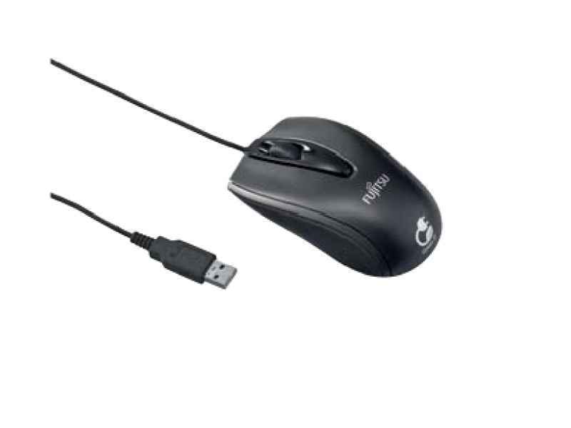 Fujitsu M440 Eco Maus USB Optisch 1000 DPI Beidhändig Schwarz S26381-K450-L200