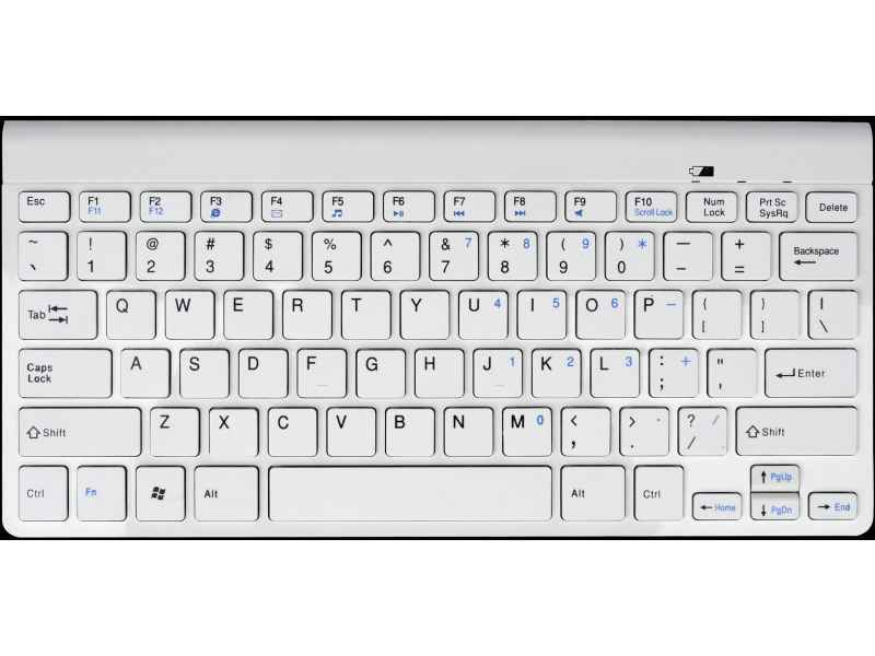 Gembird Tastatur für Mobilgeräte Weiß QWERTZ  KB-BT-001-W-DE