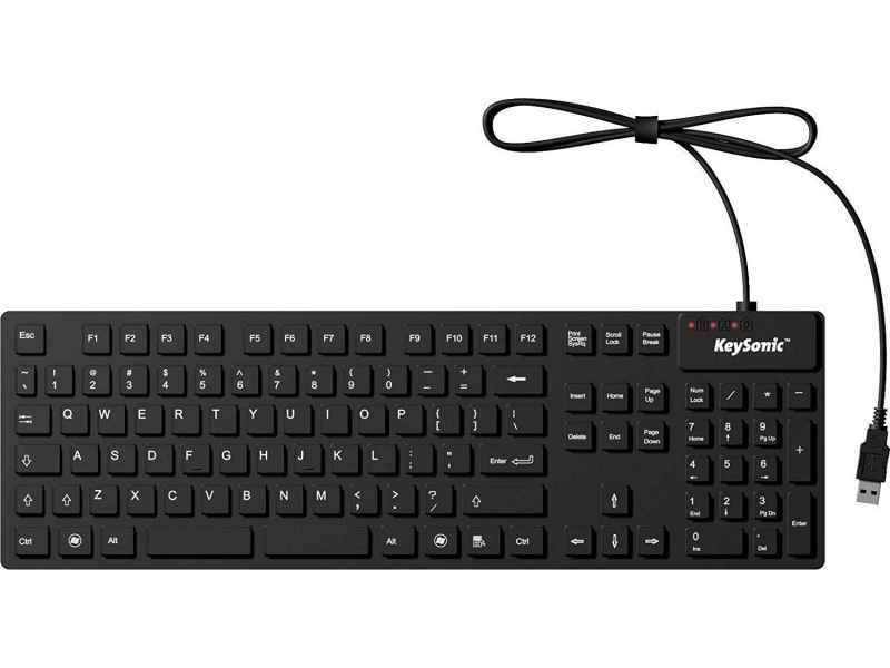 Tas Keysonic KSK-8030IN (US) Industrietastatur 105T black bulk 28078