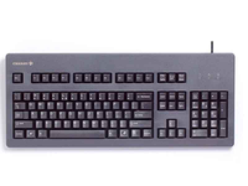 Cherry Classic Line G80-3000 Tastatur Laser 105 Tasten QWERTZ Schwarz G80-3000LSCDE-2