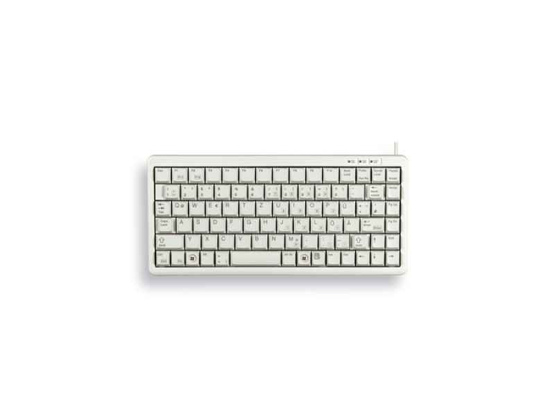 Cherry Slim Line Compact-Keyboard Tastatur QWERTZ Grau G84-4100LCMDE-0