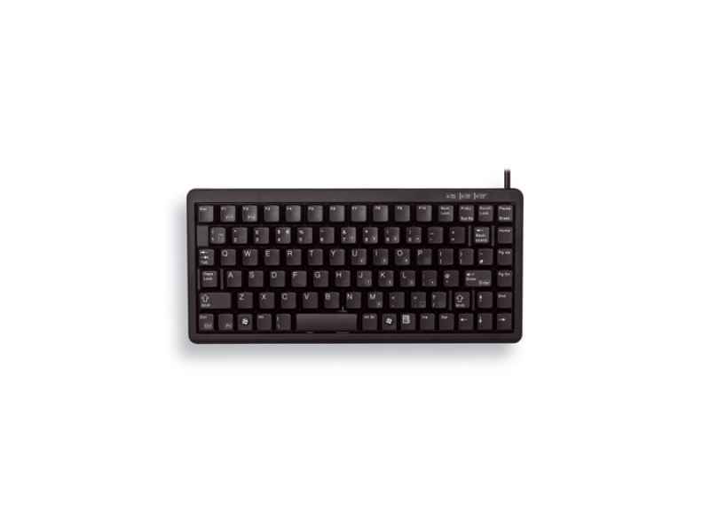 Cherry Slim Line Compact-Keyboard Tastatur 86 Tasten QWERTY Schwarz G84-4100LCMEU-2