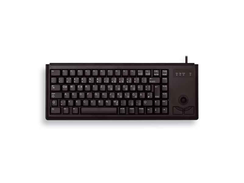 Cherry Slim Line Compact-Keyboard Tastatur 84 Tasten QWERTZ Schwarz G84-4400LPBDE-2