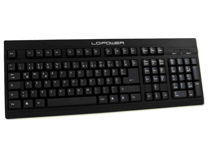 LC Power BK-902 Tastatur USB QWERTZ Deutsch Schwarz BK-902