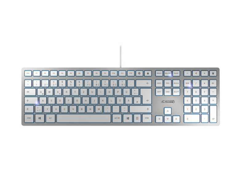 Cherry KC 6000 SLIM USB QWERTZ Deutsch Silber JK-1600DE-1