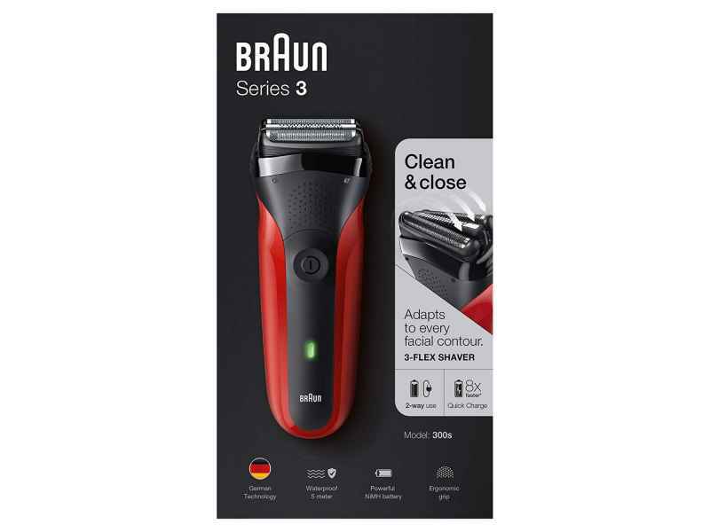 Braun Rasierer Serie3 300S rot