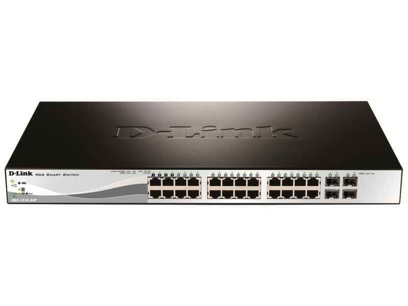 D-Link Switch Web Smart 24-port 10/100/1000 DGS-1210-28P