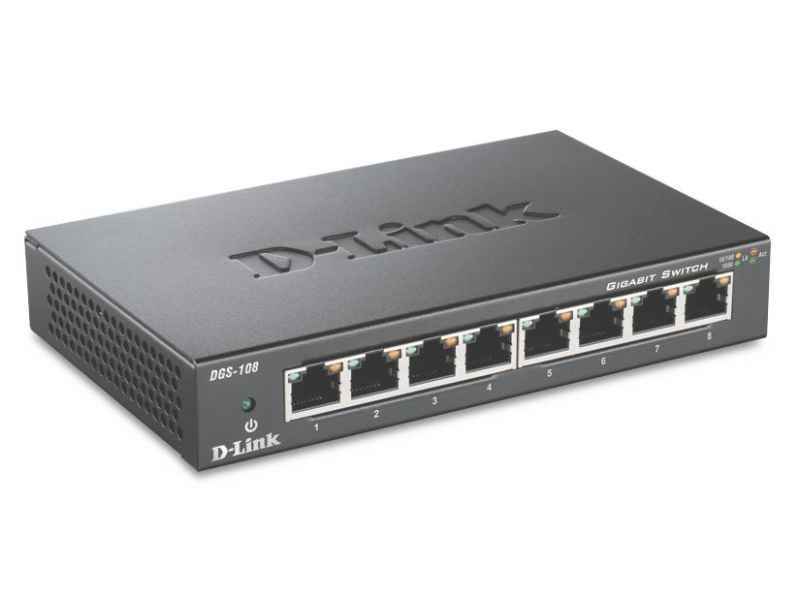 D-Link Switch 8-port 10/100/1000 DGS-108/E