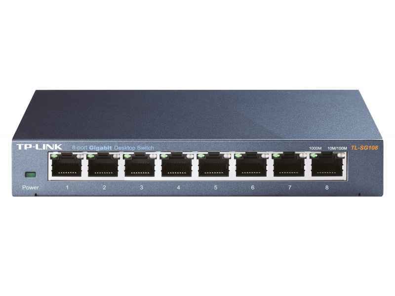 TP-Link Switcher Desktop 8-port 10/100M/1000M TL-SG108E