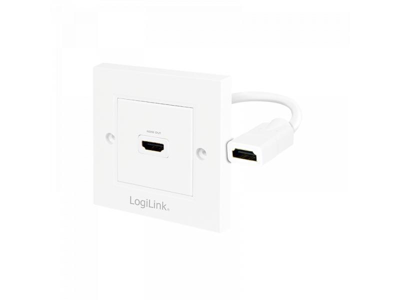 Logilink HDMI Wanddose mit 1x HDMI Buchse (AH0014)