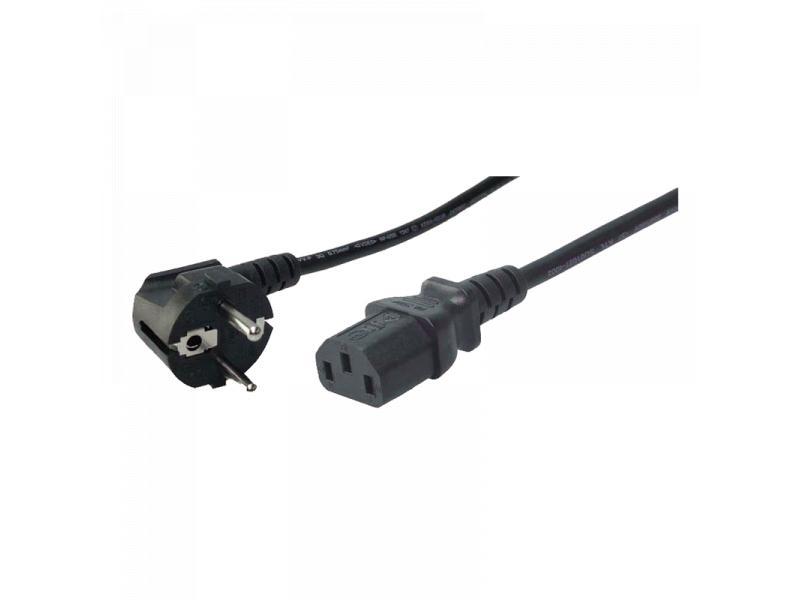 Logilink Netzkabel, Schutzkontaktstecker IEC C1 3m schwarz CP095