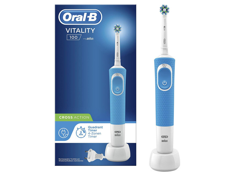 Oral-B Vitality 100 Cross Action blau Box