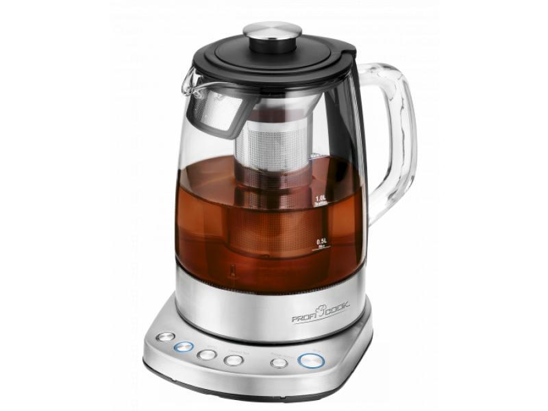 ProfiCook Glas Tee-/Wasserkocher Wi-Fi 1,5L, WKS 1167G inox