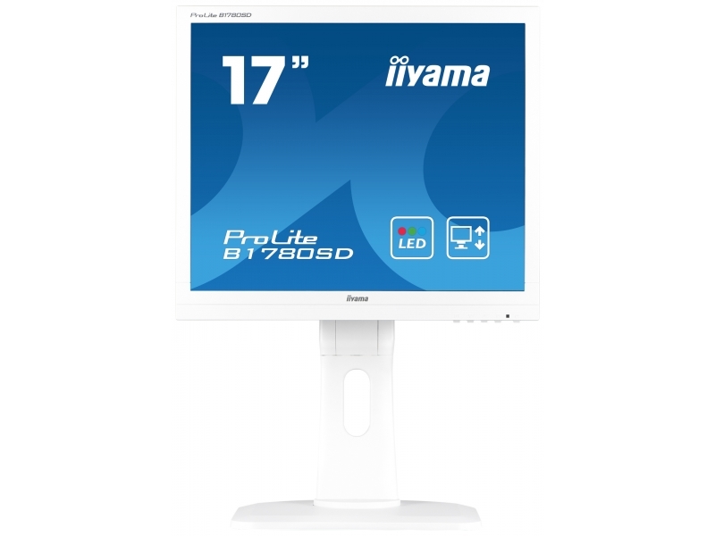 IIYAMA 43.2cm (17)  B1780SD-W1  54 DVI white lift Spk. B1780SD-W1