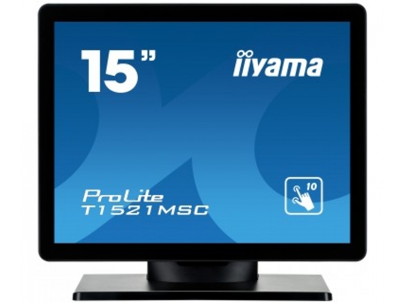 IIYAMA 38.1cm (15)  T1521MSC-B1  43 M-Touch VGA+USB bl. T1521MSC-B1