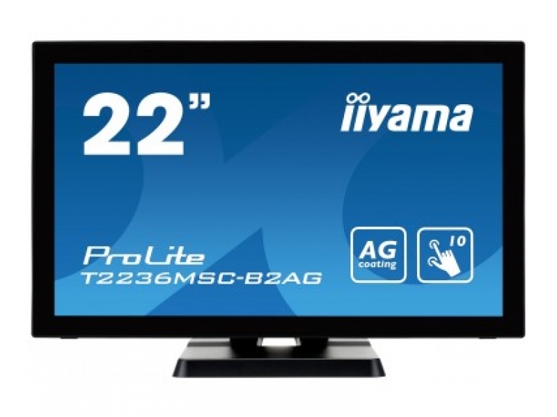 IIYAMA 54.6cm (21,5) T2236MSC-B2AG 169 M-Touch DVI+HDMI T2236MSC-B2AG