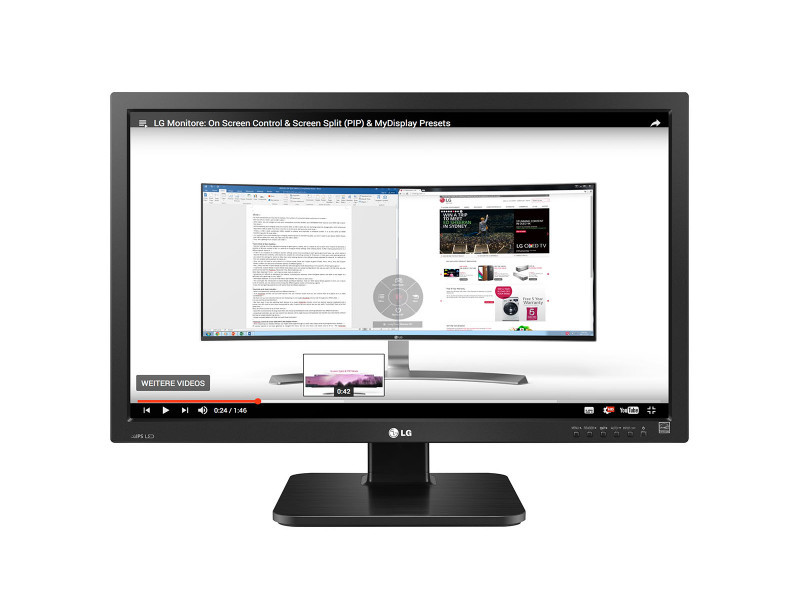 LG 24 24BK55WY-B DSUB,DVI,DP black USB IPS 1610 1920x1200 24BK55WY-B