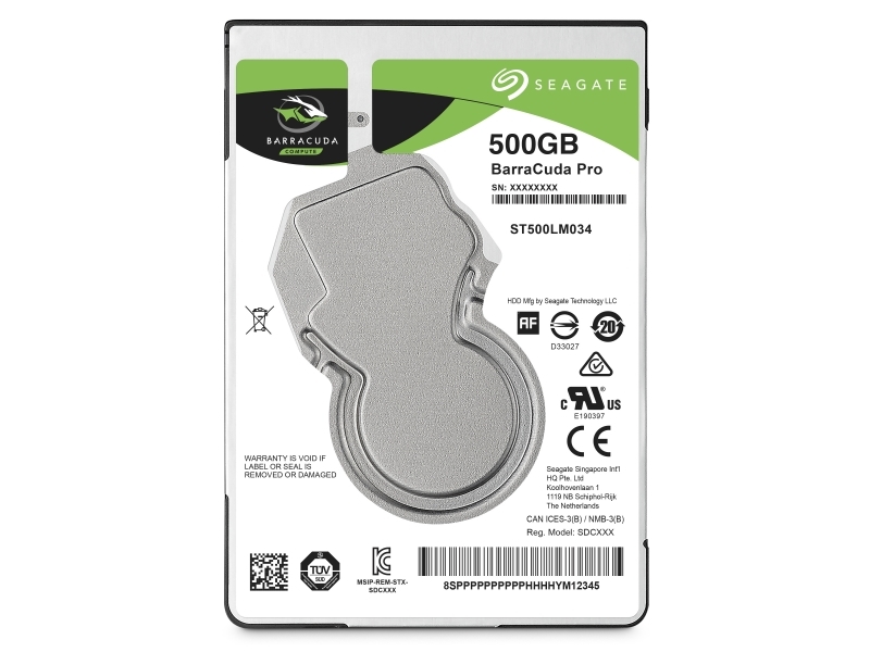 Seagate  BarraCuda Pro HDD 2,5 500GB Sata 128MB (D) ST500LM034