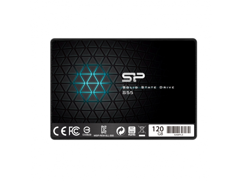 Silicon Power SSD 120GB  2,5 SATAIII S55 Black Retail SP120GBSS3S55S25