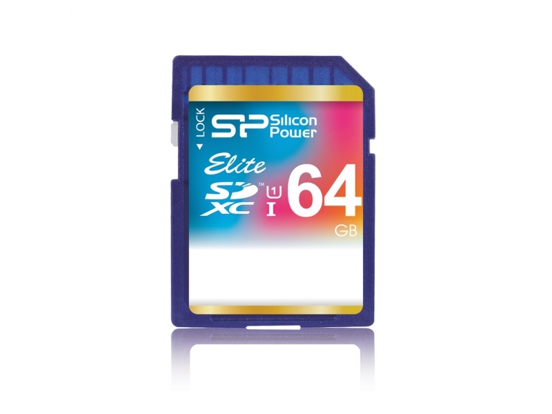 Silicon Power SD Card 64GB UHS-1 (Elite Class) 10 Retail SP064GBSDXAU1V10