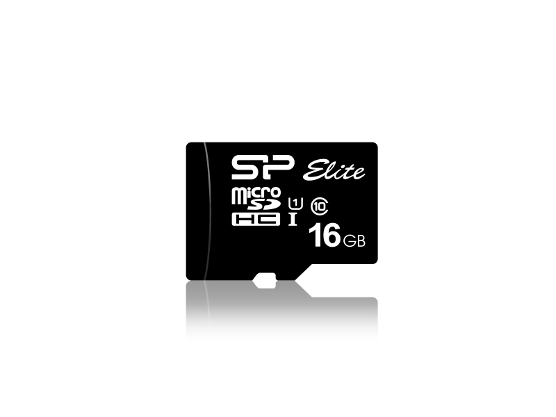 Silicon Power Micro SDCard 16GB UHS-1 Elite/Cl.10 W/Adap SP016GBSTHBU1V10SP