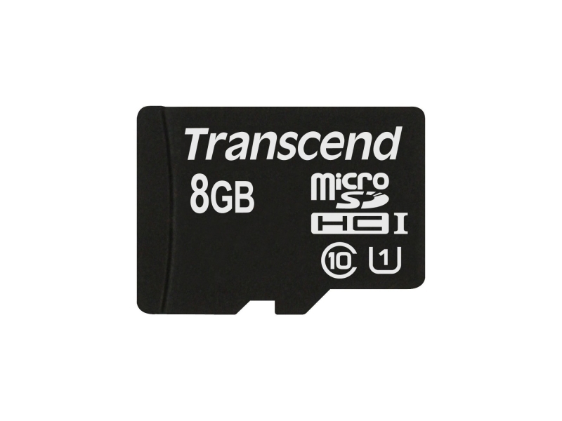 Transcend MicroSD Card  8GB SDHC UHS1 (ohne Adapter) TS8GUSDCU1