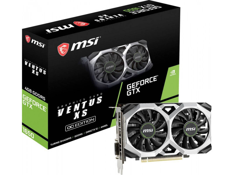 MSI GTX1650 Ventus XS 4G OC 4096MB,PCI-E,DVI,HDMI,DP V809-3060R