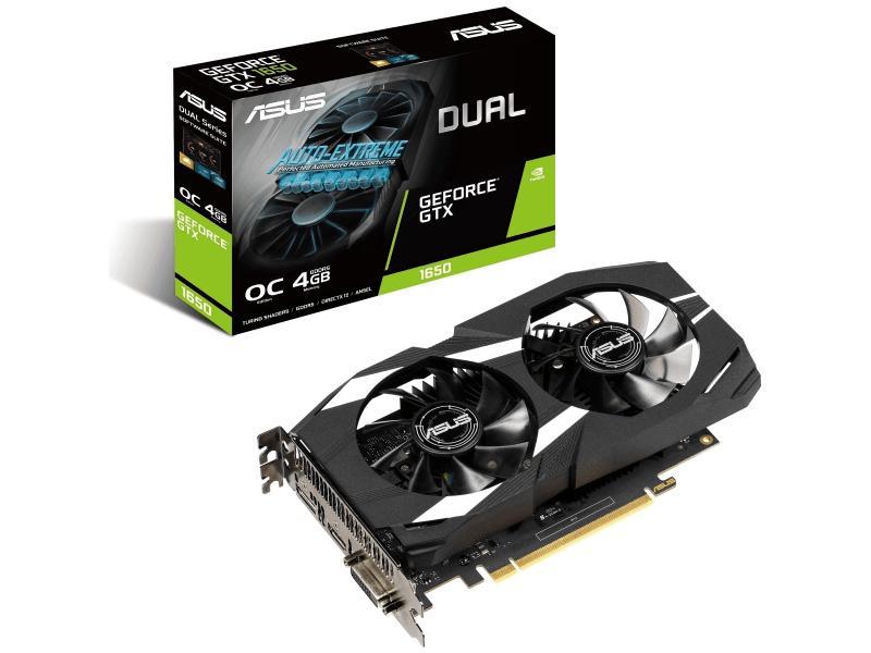 ASUS Dual-GTX1650-O4G (4GB,DVI,HDMI,DP,Active) 90YV0CV2-M0NA00