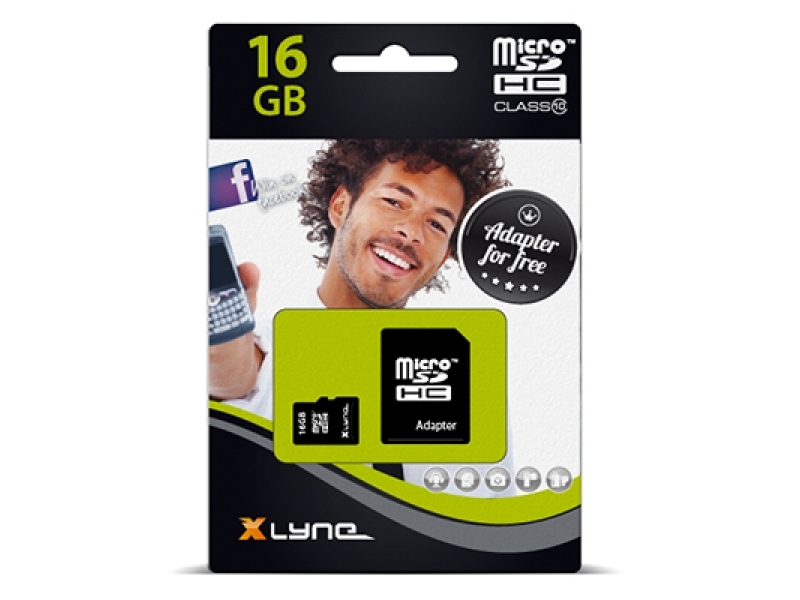 Xlyne MicroSDHC Card 16GB Cl.10 7416001