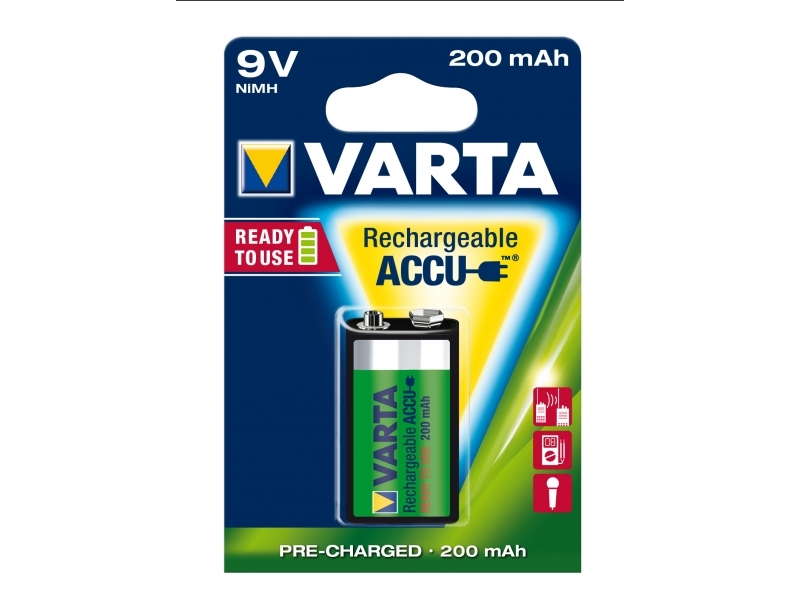 Varta Akku NiMH E-Block HR22 9V/200mAh Blister (1-Pack) 56722 101 40