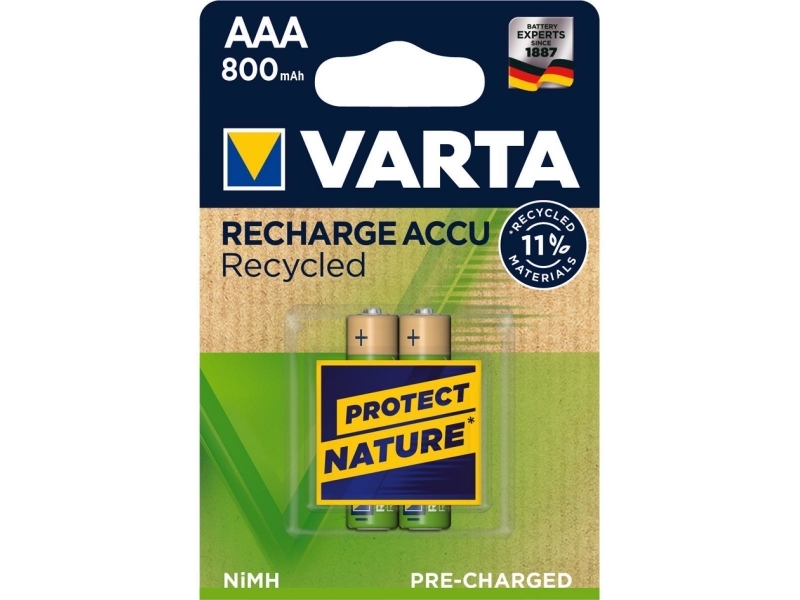 Varta Nickel-Metallhydrid Akku AAA Micro Ni-MH (2er Pack)  56813 101 402