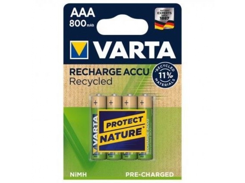 Varta Nickel-Metal Hydride Akku AAA Micro Ni-MH (4er Pack) 56813 101 404