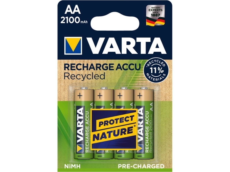 Varta Akku NiMH Mignon AA 2100mAh Blister (4er Pack) 56816 101 404