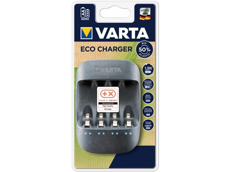 Varta Universal Ladegerät Eco Akku NiMH inkl. 4x AAA 800mAh 57680 101 421