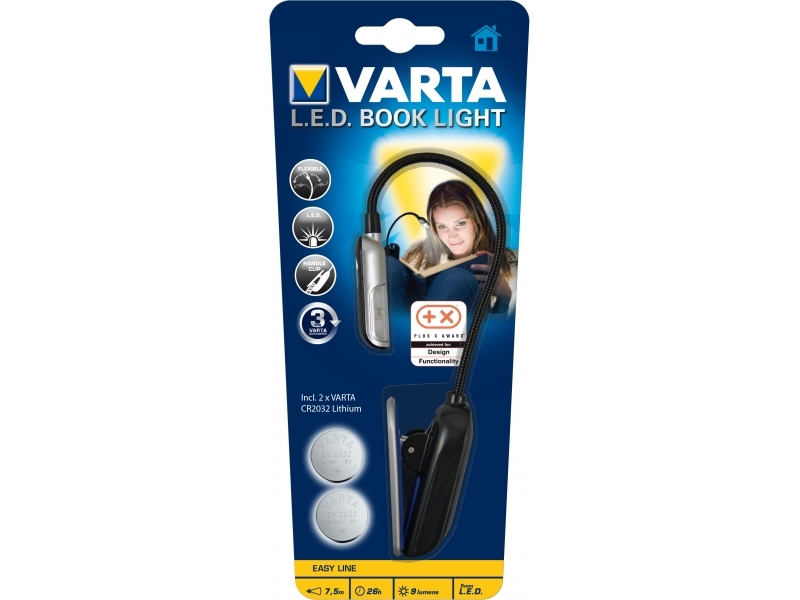 Varta LED Book Light, Easy Line 9lm 16618 101 421