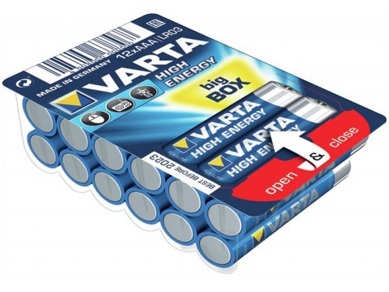 Batterie Varta Alk. Micro AAA LR03 1.5V Ret. Box (12-Pack) 04903 301 112