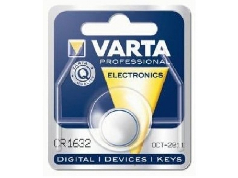 Varta Batterie Lithium Knopfzelle CR1632 Blister (1-Pack) 06632 101 401