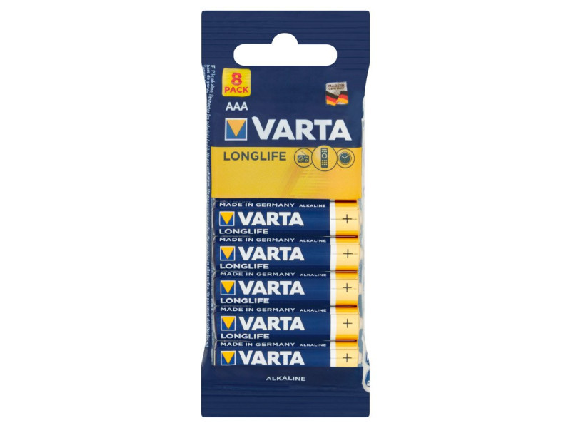 Batterie Varta Alkaline Micro AAA Longlife (8-Pack) 04103 101 328