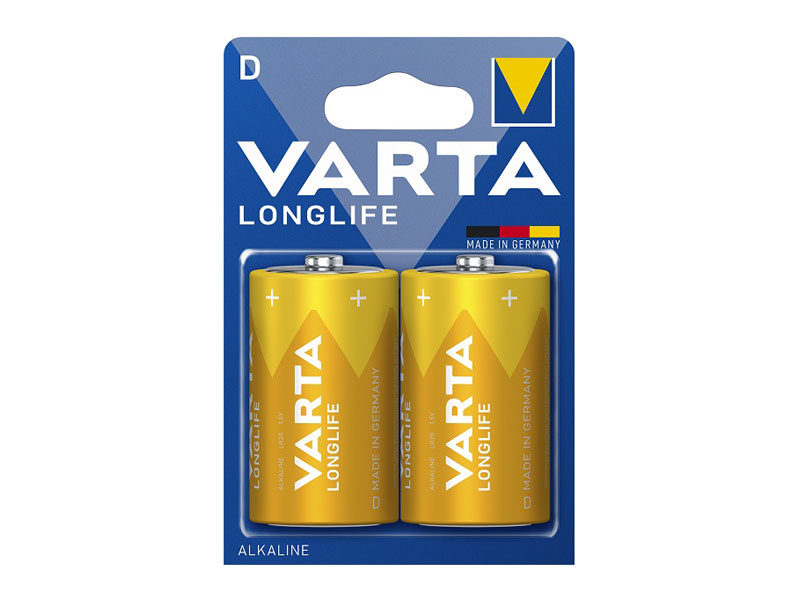 Varta Batterie Alkaline Mono D Longlife Blister (2-Pack) 04120 110 412