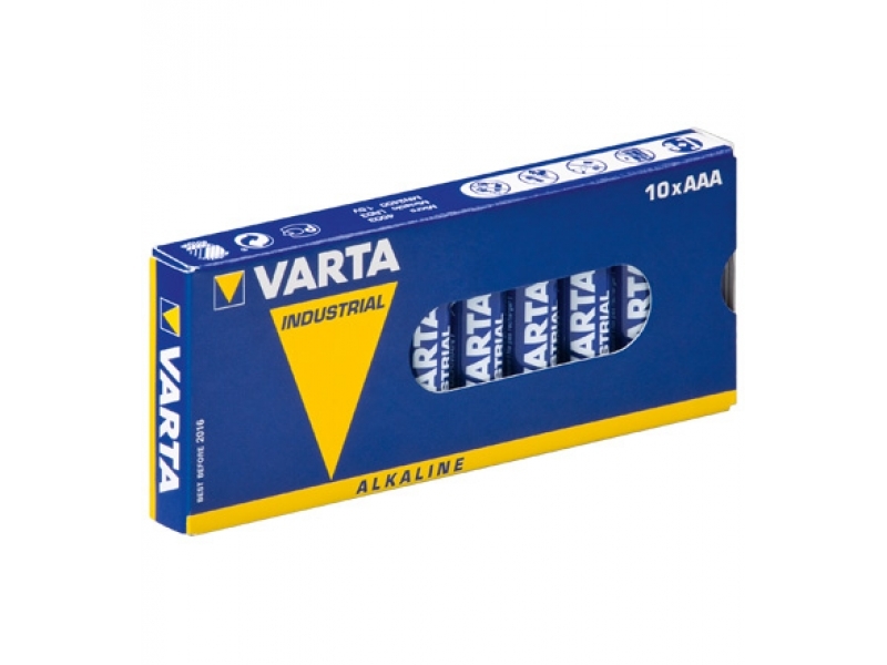 Batterie Varta Alkaline Micro AAA LR03 Industrial Box 10er. 04003 211 111