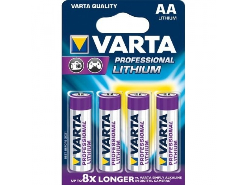 Batterie Varta Lithium Mignon AA FR06 1.5V Blister (4-Pack) 06106 301 404