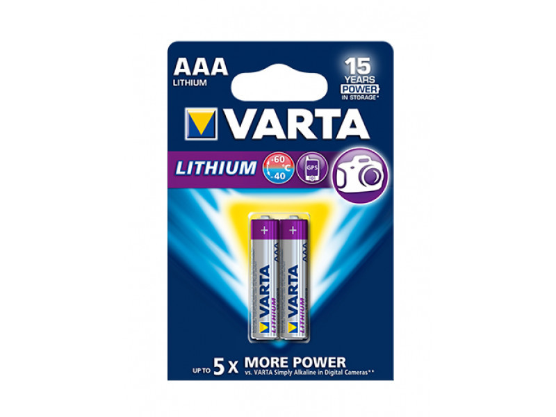 Batterie Varta Lithium Micro AAA FR03 Blister (2-Pack) 06103 301 402