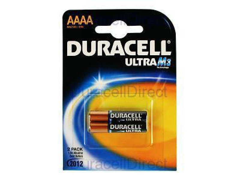 Duracell Batterie Alkaline Security AAAA 1.5V Ultra Blister (2-Pack) 041660