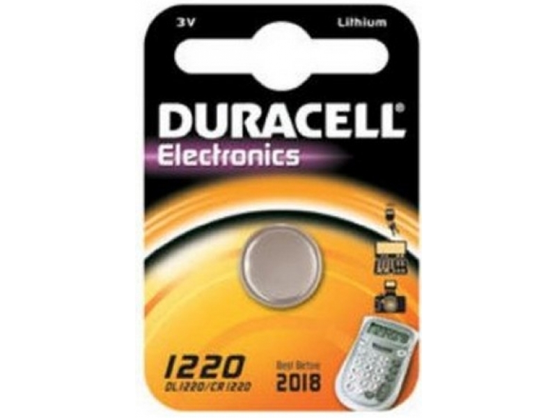 Duracell Batterie Lithium Knopfzelle CR1220 3V Blister (1-Pack) 030305