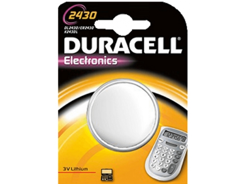 Duracell Batterie Lithium Knopfzelle CR2430 3V Blister (1-Pack) 030398